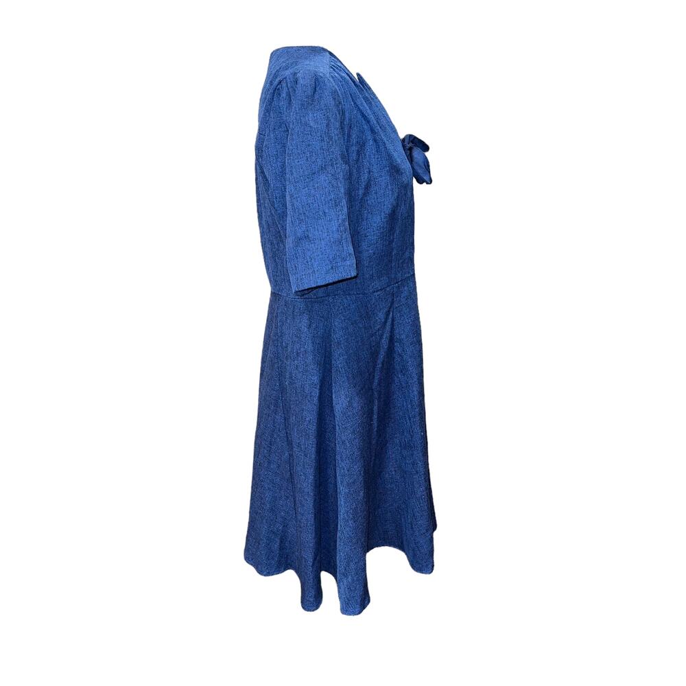 Banned Retro Navy Align Dress Size L/14 - Picture 5 of 11
